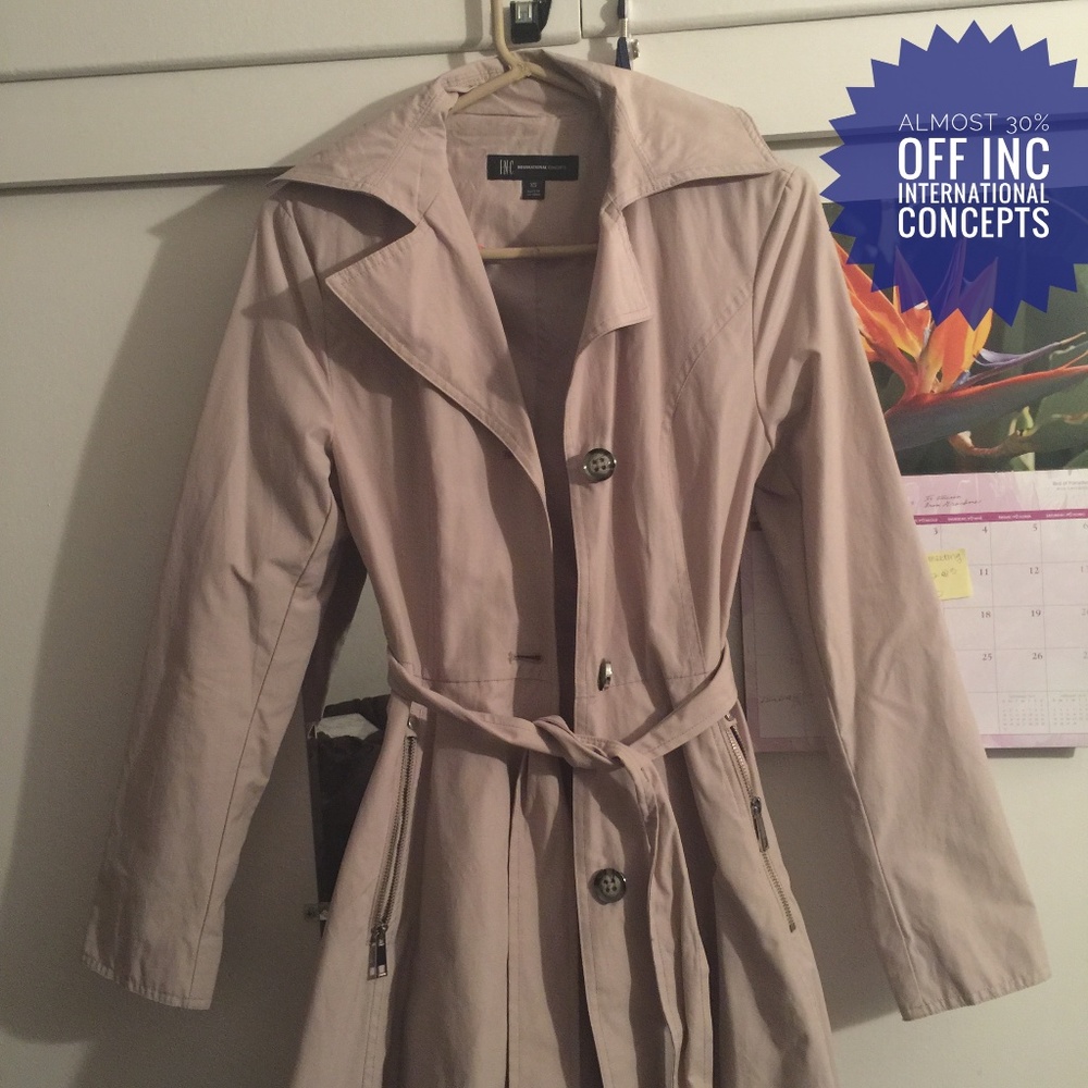 INC Trench Coat. Brand New!! NWOT